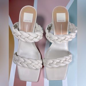 Dolce Vita • Women's Paily Braided Double Strap High Heel Sandals • 8.5M
